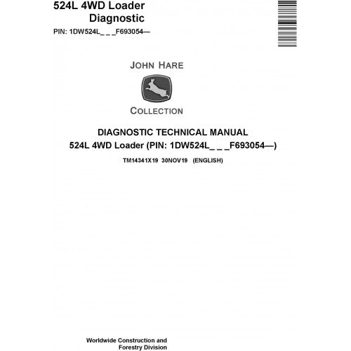 TM14341X19 John Deere 524L 4WD Loader Pdf Diagnostic Technical Manual