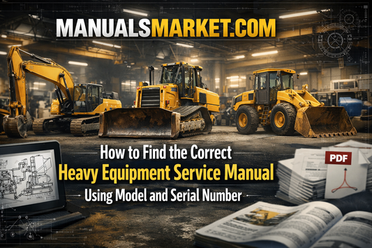 How to Find the Correct Heavy Equipment Service Manual Using Model and Serial Number
