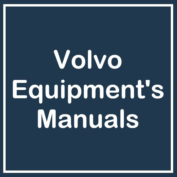 Volvo All Equipment Manuals | Service, Parts, Operator