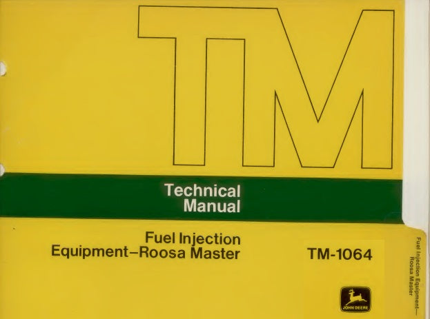 John Deere Fuel Injection Pump Service Manual TM1064
