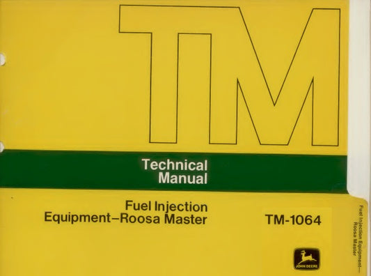 John Deere Fuel Injection Pump Service Manual TM1064