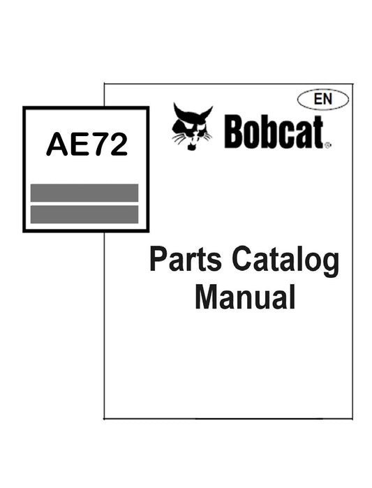 Bobcat AE72 Tow Behind Aerator Parts Manual PDF Instant Access