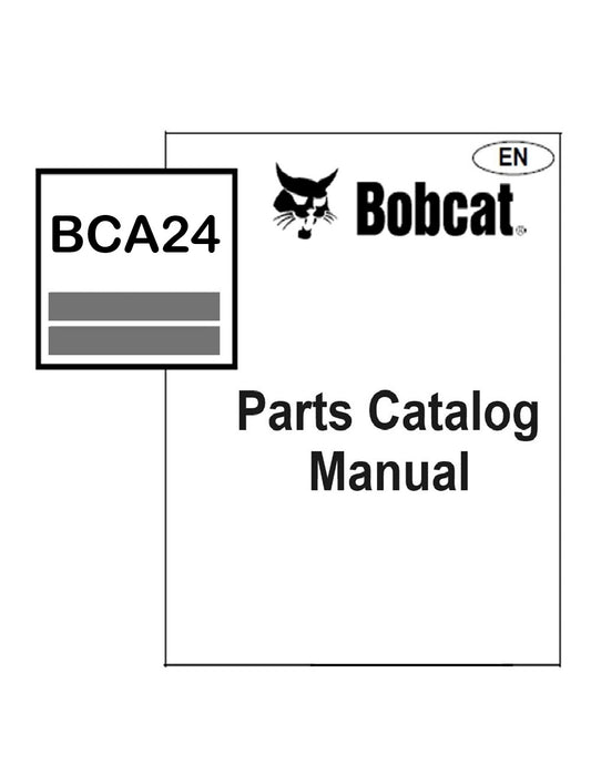 Bobcat BCA24 Compactor Parts Manual PDF Instant Access