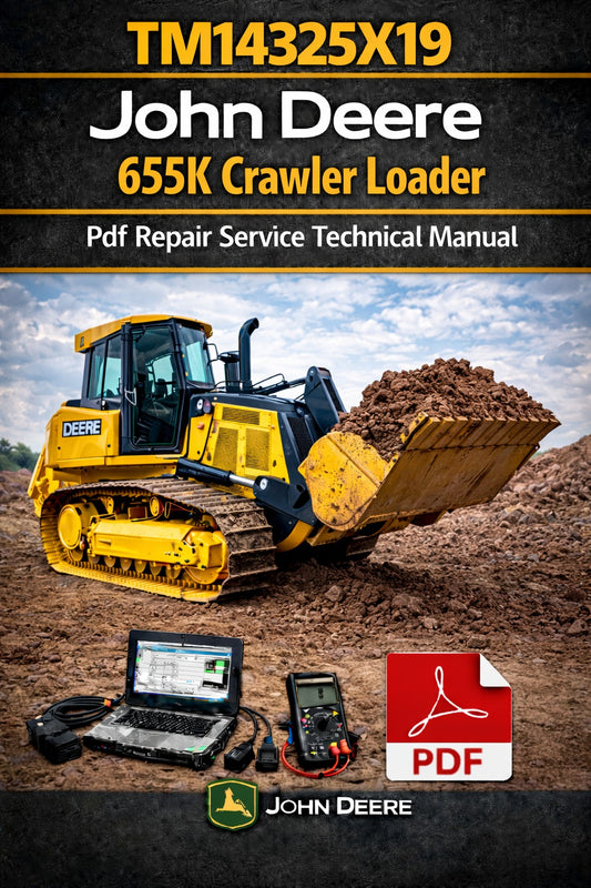 John Deere 655K Crawler Loader Repair Service Technical Manual (TM14325X19)