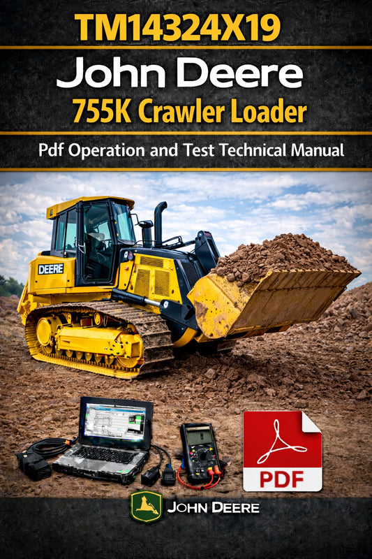 John Deere 755K Crawler Loader Operation &amp; Test (Diagnostic) Manual (TM14324X19)