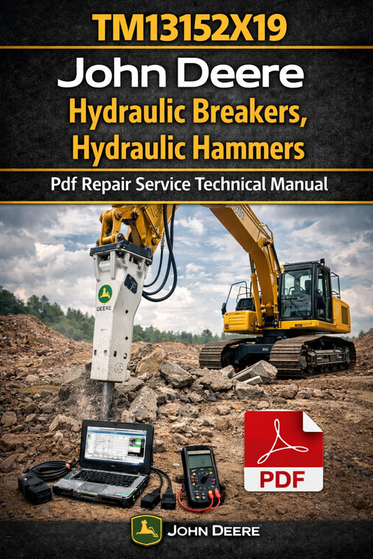 John Deere Hydraulic Breakers &amp; Hammers Repair Service Technical Manual (TM13152X19)