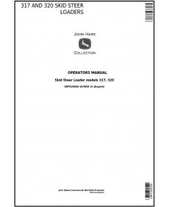 OMT205050 John Deere 317 and 320 Skid Steer Loaders Pdf Operator's Manual
