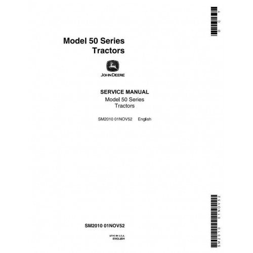 SM2010 John Deere 50, 520, 530 Series Tractors PDF Service Manual