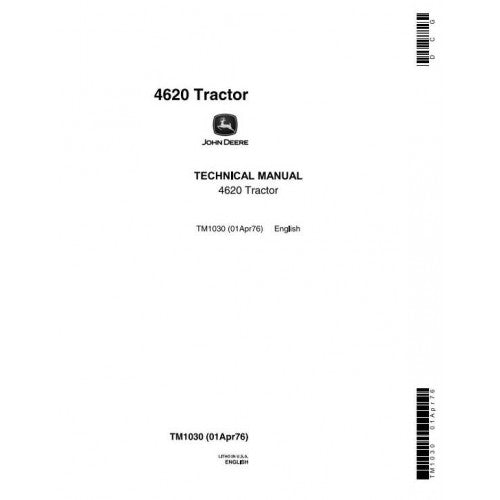 TM1030 John Deere 4620 Tractor Pdf Technical Service Manual