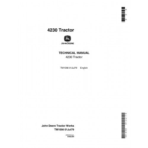 TM1056 John Deere 4230 Tractors Pdf Repair Service Technical Manual