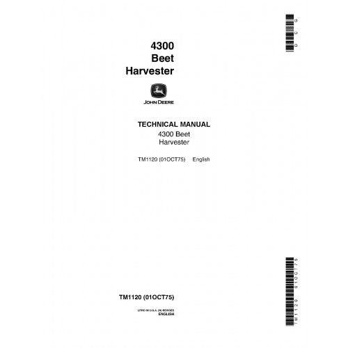 TM1120 John Deere 4300 Beet Harvesters Pdf Technical Service Manual