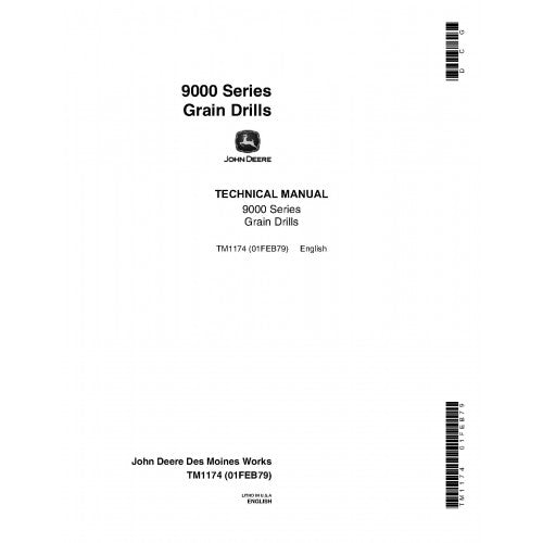 TM1174 John Deere 9000 Grain Drills Pdf Technical Service Manual