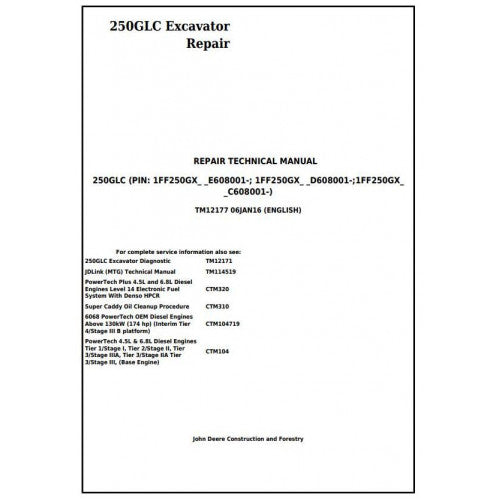 tm12177-john-deere-250glc-excavator-pdf-repair-service-technical-manual