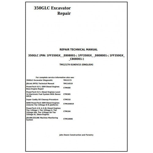 tm12179-john-deere-350glc-excavator-pdf-repair-service-technical-manual