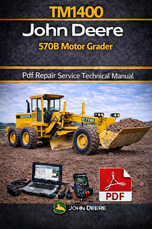 TM1400 John Deere 570B Motor Grader Pdf Repair Service Technical Manual