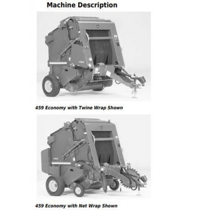 TM140619 John Deere 459 Economy Hay and Forage Round Balers All Inclusive Pdf Technical Service Manual