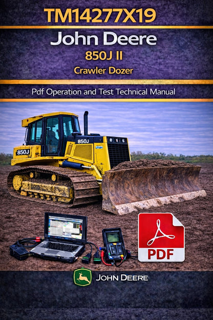 TM14277X19 John Deere 850J II Crawler Dozer Pdf Operation and Test Technical Manual