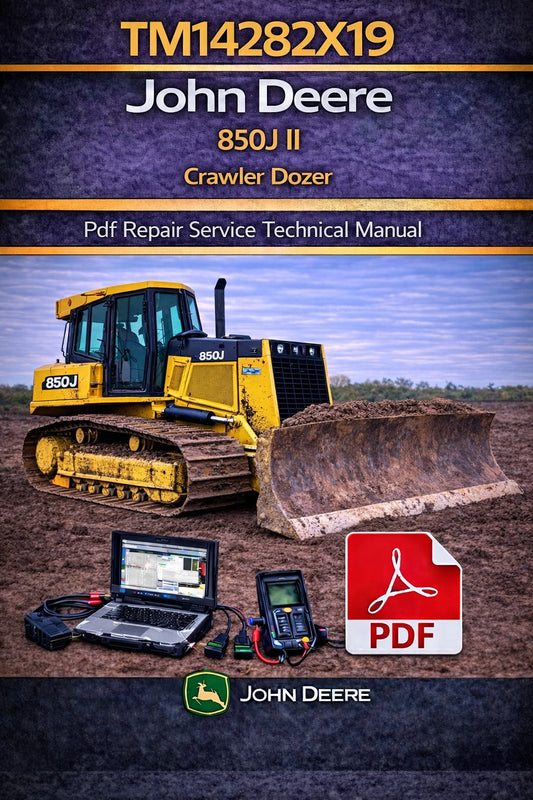 TM14282X19 John Deere 850J II Crawler Dozer Pdf Repair Service Technical Manual