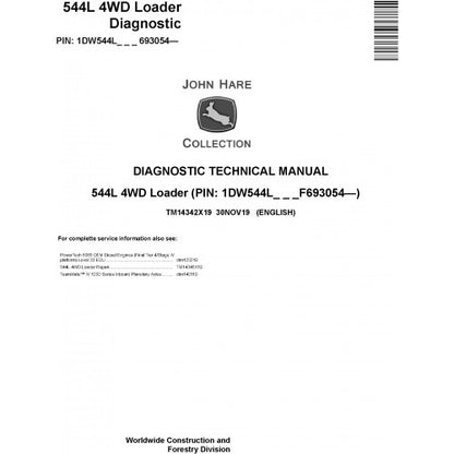 TM14342X19 John Deere 544L 4WD Loader Pdf Diagnostic Technical Manual