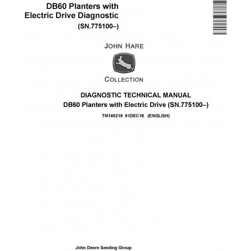 TM145219 John Deere DB60 Planter Diagnostic Pdf Diagnostic Technical Manual
