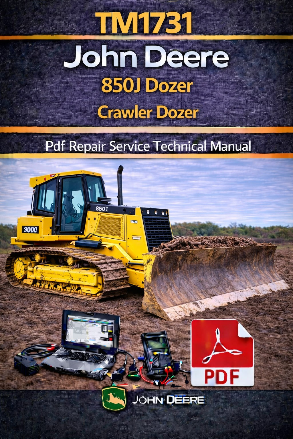 TM1731 John Deere 850J Dozer Crawler Dozer Pdf Repair Service Technical Manual
