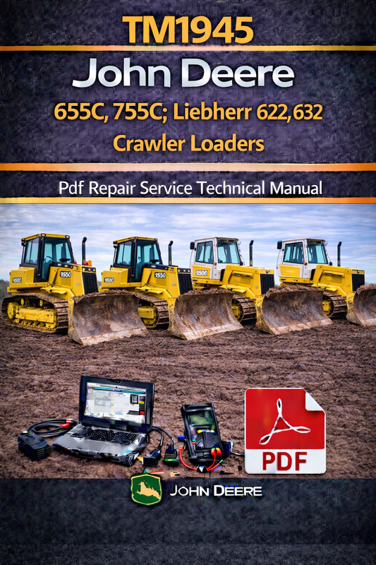 TM1945 John Deere 655C, 755C; Liebherr 622, 632 Crawler Loaders Pdf Repair Service Technical Manual