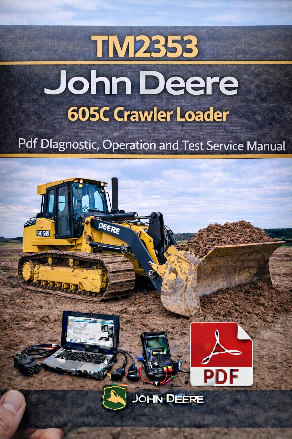 TM2353 John Deere 605C Crawler Loader Pdf Diagnostic, Operation and Test Service Manual