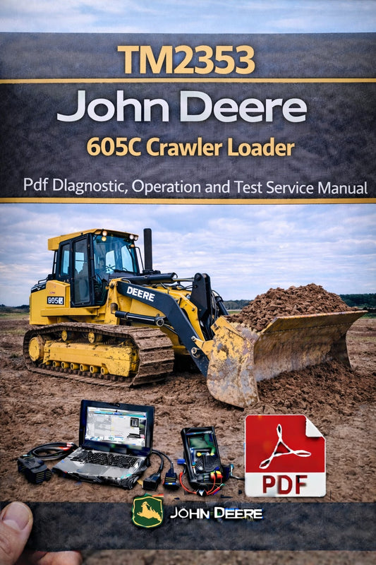 TM2353 John Deere 605C Crawler Loader Pdf Diagnostic, Operation and Test Service Manual