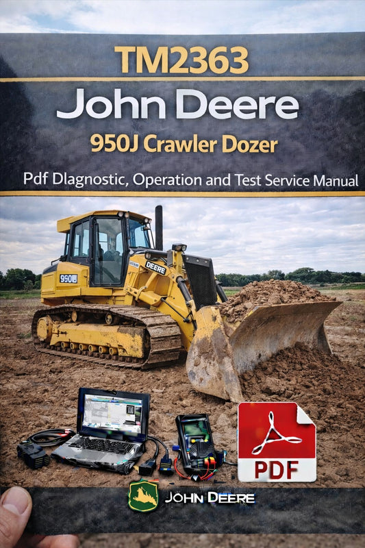 TM2363 John Deere 950J Crawler Dozer Pdf Diagnostic, Operation and Test Service Manual