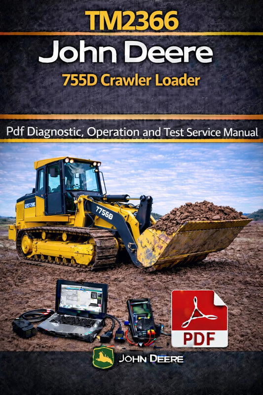 TM2366 John Deere 755D Crawler Loader Pdf Diagnostic, Operation and Test Service Manual