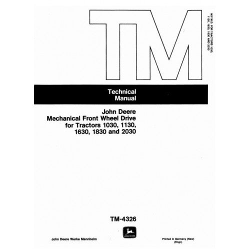 tm4326-john-deere-1030-1130-1630-1830-2030-tractor-pdf-technical-service-manual