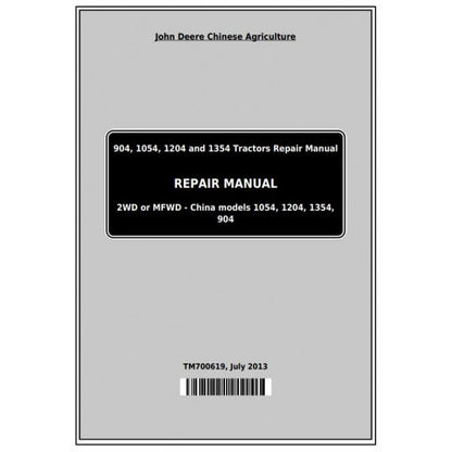 tm700619-john-deere-904-1054-1204-1354-1404-tractor-pdf-technical-service-manual
