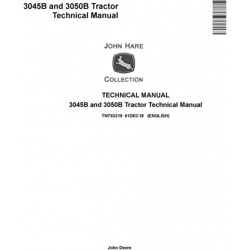 TM703219 John Deere 3045B and 3050B Tractor Pdf Technical Service Manual